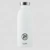 Best Pirce 🤩 24Bottles 4Bottles Clima Ανοξείδωτο Μπουκάλι Θερμός 500 Ml ICE WHITE 👍