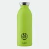 Best Pirce ✨ 24Bottles 4Bottles Clima Ανοξείδωτο Μπουκάλι Θερμός 500 Ml LIME GREEN 👏