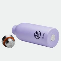 Best Pirce 🔥 Θερμός 24Bottles Clima Ανοξείδωτο Μπουκάλι 500 Ml Erica 🎉 -Ηλεκτρονικό κατάστημα 24 μπουκαλιών 24bottles clima bottle 050 stone erica 2
