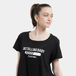 Συμφωνίες ✨ T-shirts | Μπλούζα κοντό μανίκι BodyTalk Maternity Loose Γυναικείο T-shirt Εγκυμοσύνης BLACK ✨ 6 Συμφωνίες ✨ T-shirts | Μπλούζα κοντό μανίκι BodyTalk Maternity Loose Γυναικείο T-shirt Εγκυμοσύνης BLACK ✨ -Ηλεκτρονικό κατάστημα 24 μπουκαλιών bodytalk bdtkmaternityw loose tshirt 50co 50mod 2