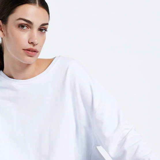 Νέος 🔔 Φούτερ BodyTalk Γυναικείο Φούτερ WHITE 🔔 3 Νέος 🔔 Φούτερ BodyTalk Γυναικείο Φούτερ WHITE 🔔 - Image 3