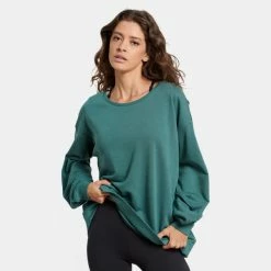 Φτηνός 🎉 Φούτερ BodyTalk Crewneck Γυναικεία Μπλούζα Μακρύ Μανίκι TATTOO GREEN 👍