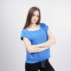 Το φθηνότερο ⭐ T-shirts | Μπλούζα κοντό μανίκι BodyTalk Γυναικείο Ψηλόμεσο Κολάν POND BLUE 😀 -Ηλεκτρονικό κατάστημα 24 μπουκαλιών bodytalk bdtkw cropped top 70co 30pes 2