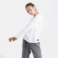 Τοπ 10 👍 Μπλούζα Μακρύ Μανίκι BodyTalk Slim Top Γυναικεία Μπλούζα με Μακρύ Μανίκι White 🤩 -Ηλεκτρονικό κατάστημα 24 μπουκαλιών bodytalk bdtkw slim top ls 50modal 50co 2