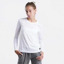 Τοπ 10 👍 Μπλούζα Μακρύ Μανίκι BodyTalk Slim Top Γυναικεία Μπλούζα με Μακρύ Μανίκι White 🤩