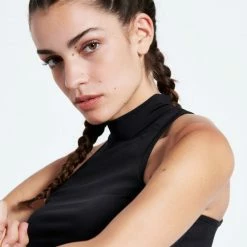 ΧΟΝΔΡΙΚΟ ΕΜΠΟΡΙΟ 🤩 Μπουστάκια | Αθλητικά Σουτιέν BodyTalk Γυναικείο Αθλητικό Μπουστάκι Black ✔️ -Ηλεκτρονικό κατάστημα 24 μπουκαλιών bodytalk bdtkw turtleneck sports bra medium hold 2