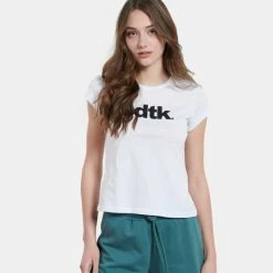 Προϋπολογισμός 🤩 T-shirts | Μπλούζα κοντό μανίκι BODYTALK Γυναικείο T-shirt WHITE ⌛