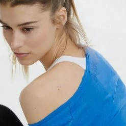 Νέος 😍 T-shirts | Μπλούζα κοντό μανίκι BodyTalk V-Neck Γυναικείο T-Shirt POND BLUE 👏 -Ηλεκτρονικό κατάστημα 24 μπουκαλιών bodytalk bdtkwco v neck tshirt 100co 12