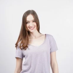 Flash Sale 👏 T-shirts | Μπλούζα κοντό μανίκι BodyTalk V-Neck Γυναικείο T-Shirt NAILPOLISH 🤩 -Ηλεκτρονικό κατάστημα 24 μπουκαλιών bodytalk bdtkwco v neck tshirt 100co 2