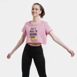 Το φθηνότερο 🎁 T-shirts | Μπλούζα κοντό μανίκι BodyTalk Γυναικείο Crop Top RENAISSANCE ❤️