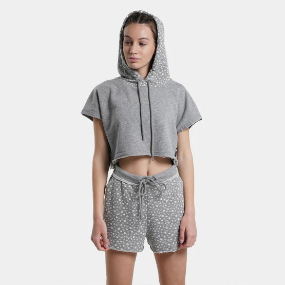 Προώθηση ❤️ Μπλούζα Με Κουκούλα BodyTalk ''Homewear'' Cropped Γυναικείο T-shirt GREY MEL 👍 4 Προώθηση ❤️ Μπλούζα Με Κουκούλα BodyTalk ''Homewear'' Cropped Γυναικείο T-shirt GREY MEL 👍 - Image 4