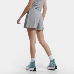 Νέος 🔔 Σορτς | Βερμούδες BodyTalk ''Homewear'' Rib Γυναικείο Σορτς GREY MEL 💯 -Ηλεκτρονικό κατάστημα 24 μπουκαλιών bodytalk homewearw shorts 100co 10