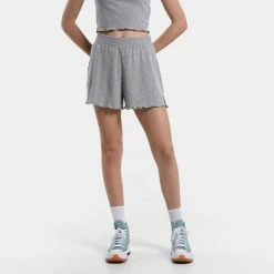 Νέος 🔔 Σορτς | Βερμούδες BodyTalk ''Homewear'' Rib Γυναικείο Σορτς GREY MEL 💯 -Ηλεκτρονικό κατάστημα 24 μπουκαλιών bodytalk homewearw shorts 100co 11