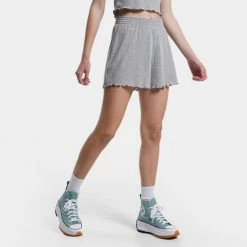 Νέος 🔔 Σορτς | Βερμούδες BodyTalk ''Homewear'' Rib Γυναικείο Σορτς GREY MEL 💯 -Ηλεκτρονικό κατάστημα 24 μπουκαλιών bodytalk homewearw shorts 100co 9