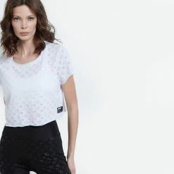 Καλύτερες κριτικές για 🔔 T-shirts | Μπλούζα κοντό μανίκι BodyTalk Oneworld Cropped Γυναικείο T-shirt WHITE 💯