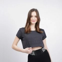 Best Pirce 💯 T-shirts | Μπλούζα κοντό μανίκι BODYTALK Snapsw Γυναικείο Copped T-shirt COAL 🔔