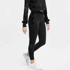 ΧΟΝΔΡΙΚΟ ΕΜΠΟΡΙΟ 🎉 BodyTalk Velour Γυναικείο Ψηλόμεσο Κολάν 4/4 Black 😀 -Ηλεκτρονικό κατάστημα 24 μπουκαλιών bodytalk velourw high waisted leggings 4 4 92co 2