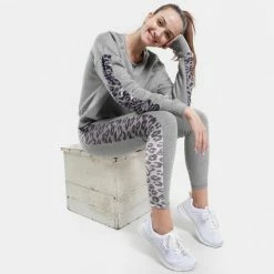 Καλύτερη πώληση ⭐ BodyTalk Velour Γυναικείο Ψηλόμεσο Κολάν 4/4 GREY MEL 🧨 -Ηλεκτρονικό κατάστημα 24 μπουκαλιών bodytalk velourw high waisted leggings 4 4 92co 7