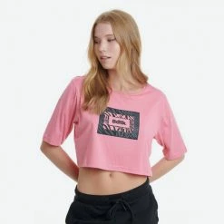 Φτηνός ✨ T-shirts | Μπλούζα κοντό μανίκι BodyTalk Γυναικείο Crop Top BABE 🎉