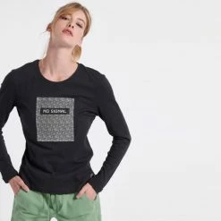 Flash Sale 🔥 Μπλούζα Μακρύ Μανίκι BodyTalk Γυναικεία Μπλούζα με Μακρύ Μανίκι COAL 🛒